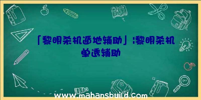 「黎明杀机遁地辅助」|黎明杀机单透辅助